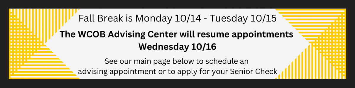 Fall Break 10/14 & 10/15: Appointments resume 10/16