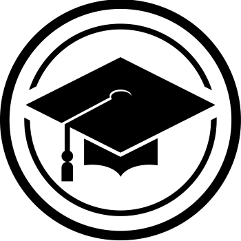 Graduation Cap Black and White Image